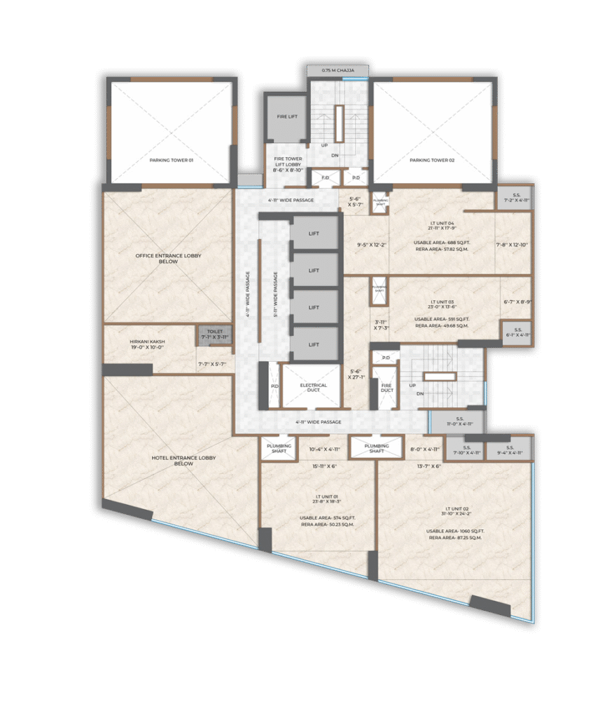 S CUBE Wagle Estate Thane Floor Plan