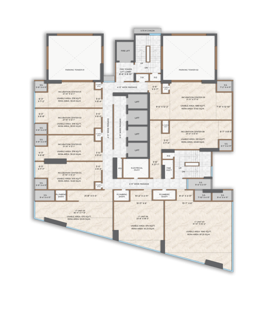 S CUBE Wagle Estate Thane Floor Plan