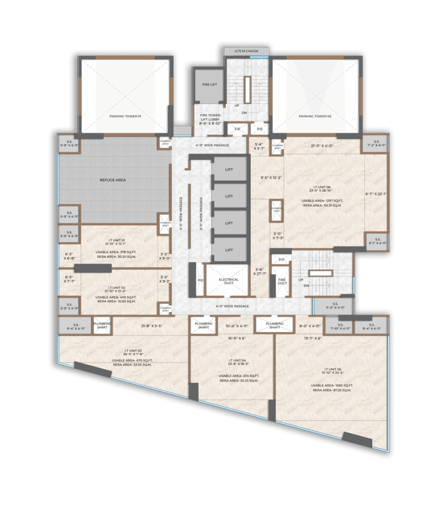 S CUBE Wagle Estate Thane Floor Plan