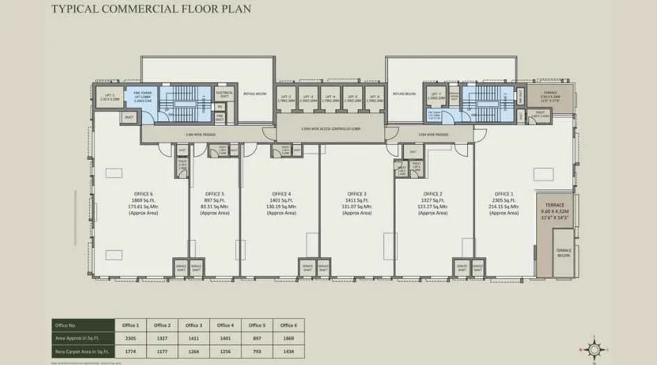 The Olive Wagle Estate Thane West Floor Plan
