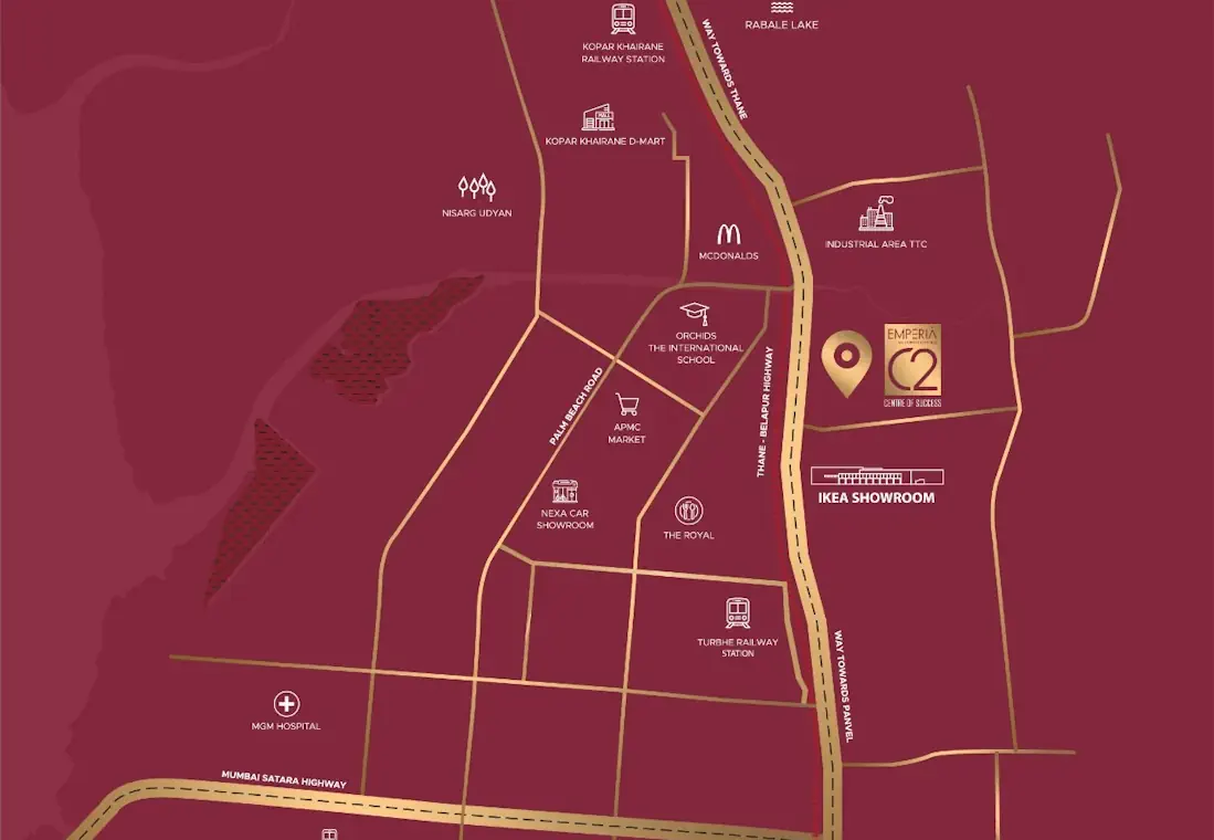 Emperia C2 Turbhe Navi Mumbai Site and Location