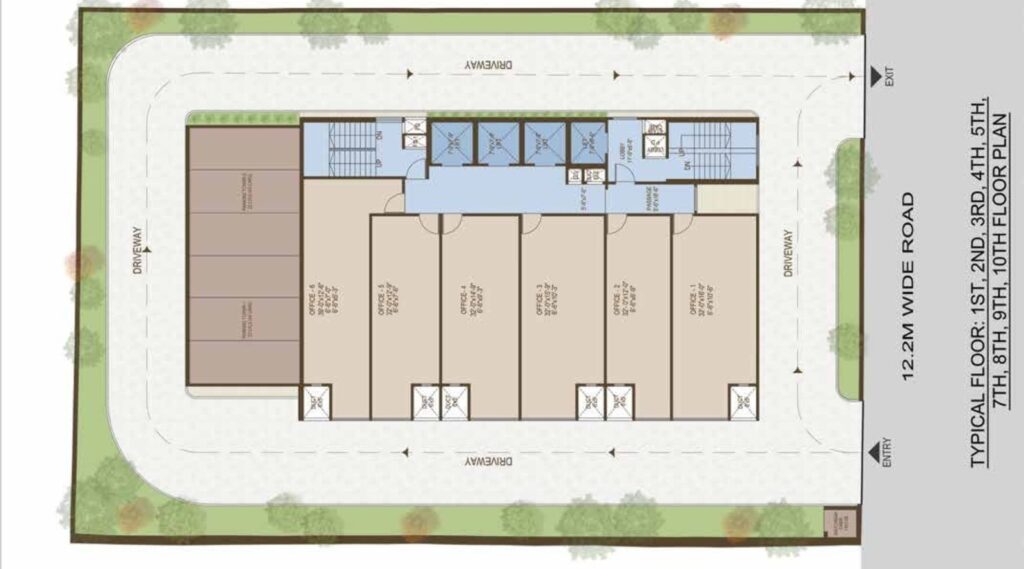 Adyah EOS IT Park Wagle Estate Thane Site Map and Floor Plan