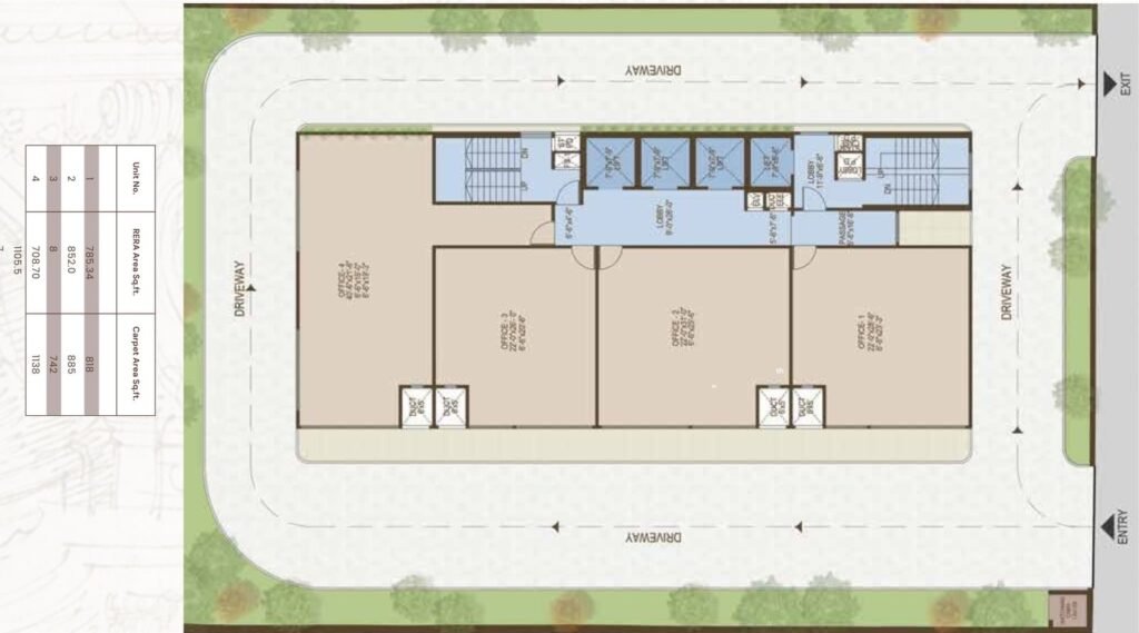 Adyah EOS IT Park Wagle Estate Thane Site Map and Floor Plan
