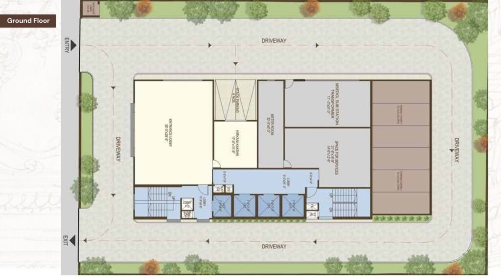 Adyah EOS IT Park Wagle Estate Thane Site Map and Floor Plan