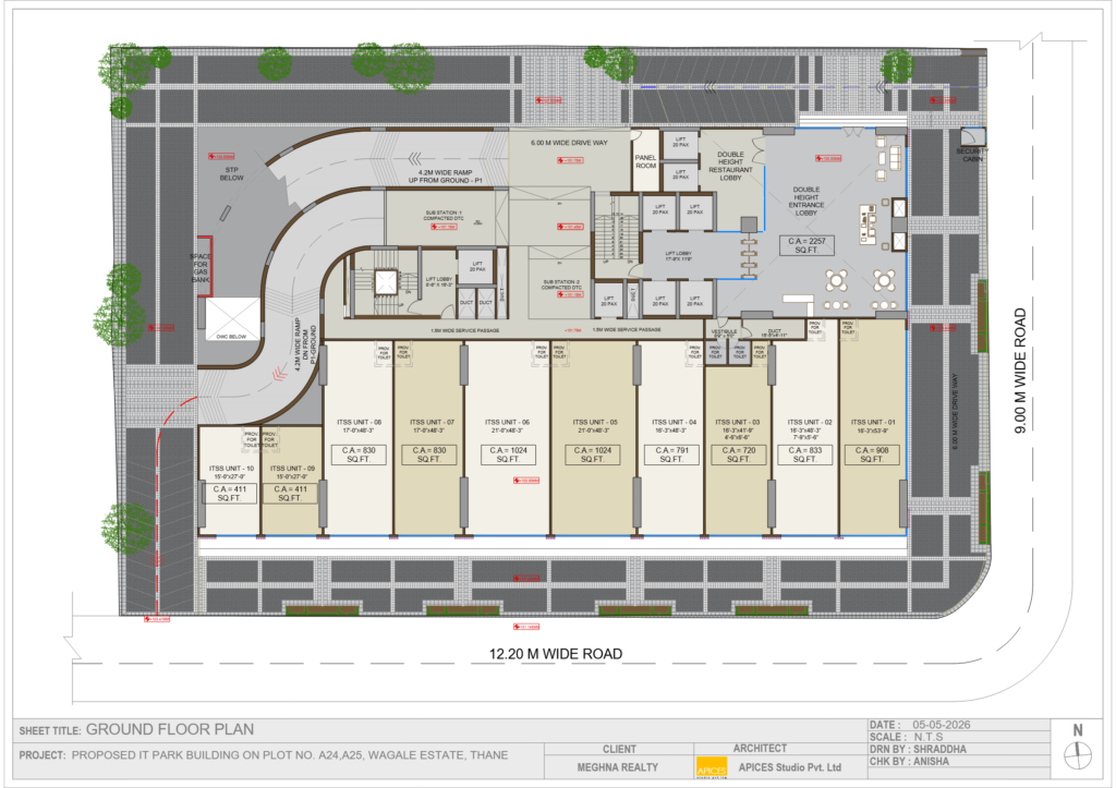 Meghna One Wagle Estate Floor Layout and Site Plan
