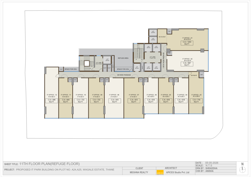 Meghna One Wagle Estate Floor Layout and Site Plan