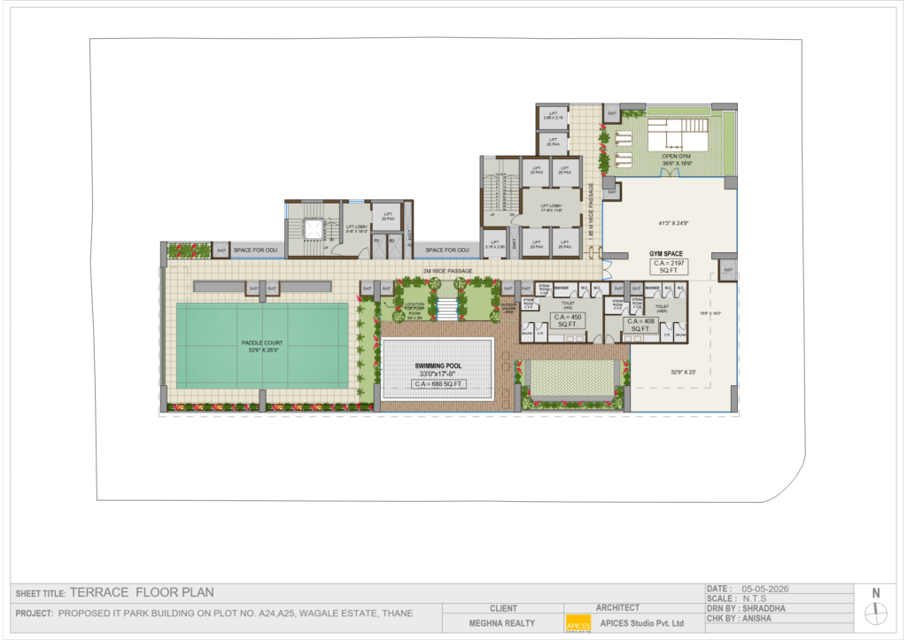 Meghna One Wagle Estate Floor Layout and Site Plan