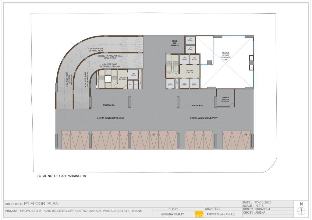 Meghna One Wagle Estate Floor Layout and Site Plan