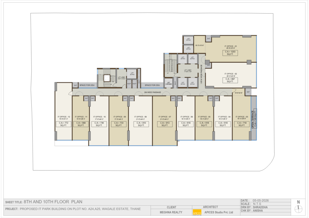 Meghna One Wagle Estate Floor Layout and Site Plan
