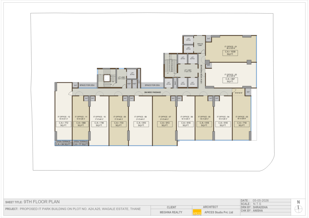 Meghna One Wagle Estate Floor Layout and Site Plan