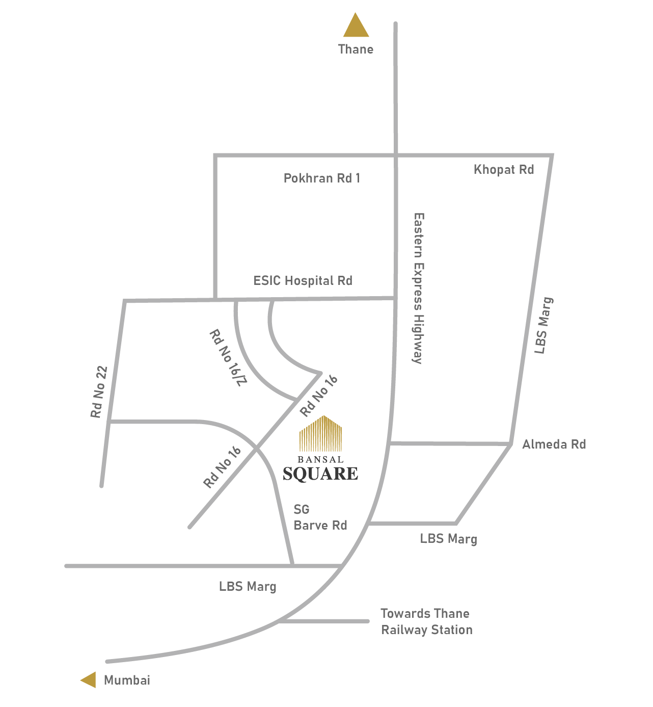 Bansal Square ( BSC IT Park ) Wagle Estate Location Map